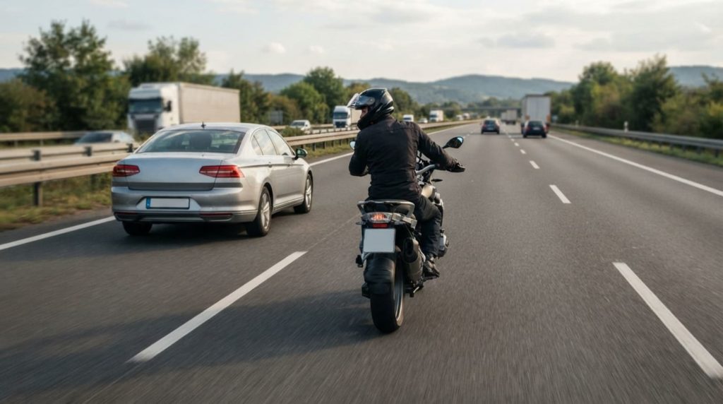Ángulo muerto en moto: cómo evitar que otro conductor no te vea 4 Ángulo muerto en moto: cómo evitar que otro conductor no te vea 3