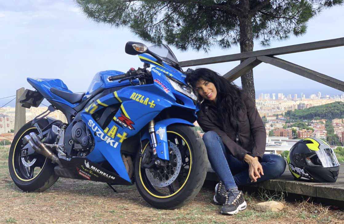 berta doria con su moto 2019