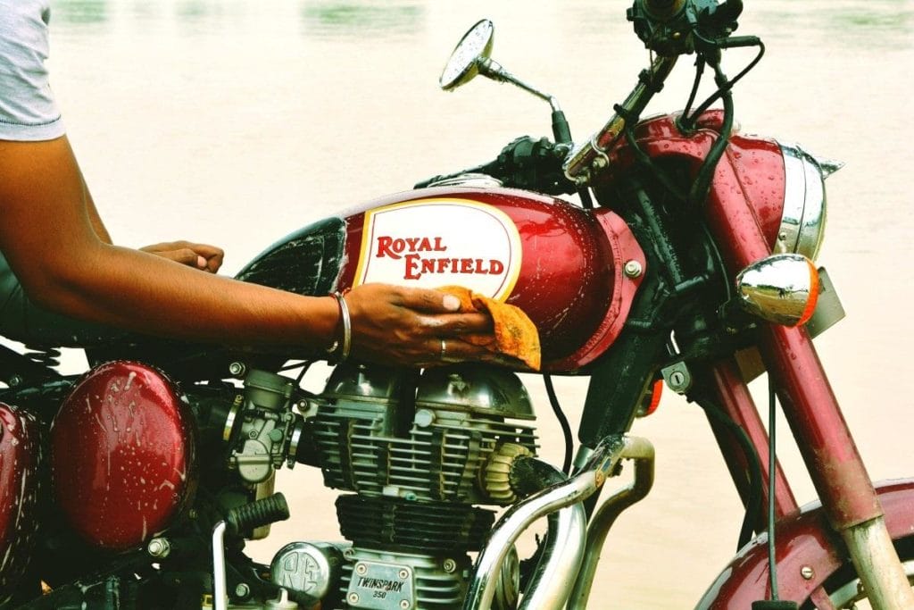 lavar la moto